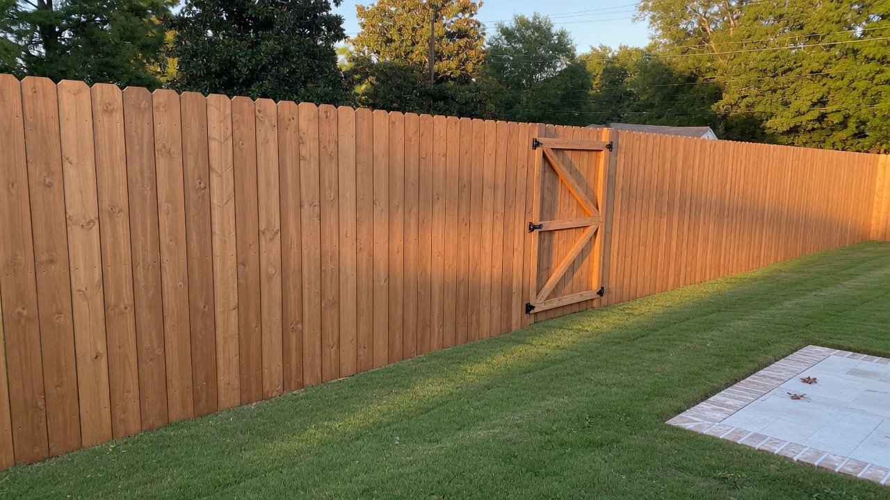 Fence stain in Decatur